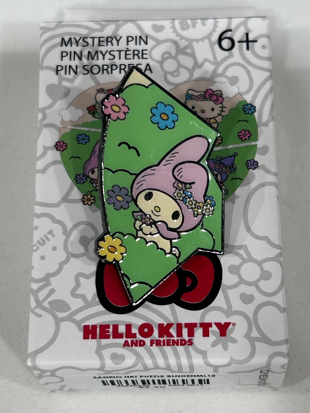 Hello Kitty & Friends My Melody Enamel Mystery Pin - Green & Pink Floral